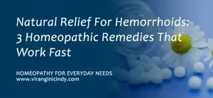 Natural Relief For Hemorrhoids